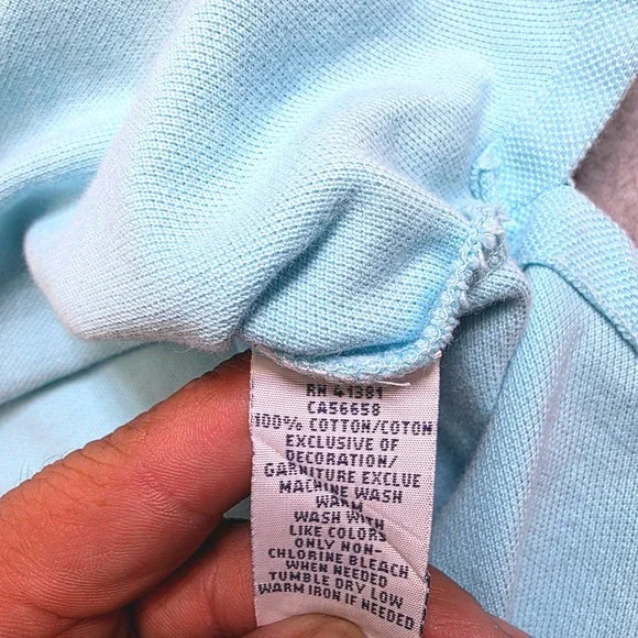 Polo Ralph Lauren Men's Classic Fit Light Blue Polo Shirt XL‎ Red Pony Logo - Picture 5 of 11